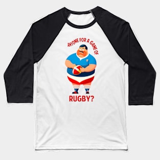 Anyone For Rugby? Baseball T-Shirt